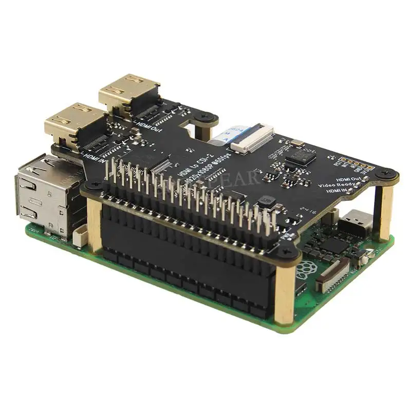 X1301 Raspberry Pi 5 HDMI a CSI-2 Shield 1080P@60fps y audio y vídeo también para 4B/3B - imagen 2