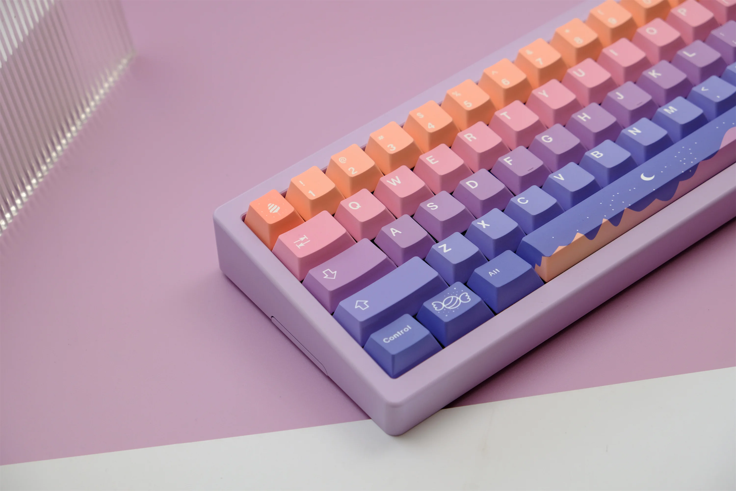 Teclas de cuento de hadas, teclas PBT de 129 teclas, perfil de cereza, DYE-SUB personalizado para teclado mecánico - imagen 2