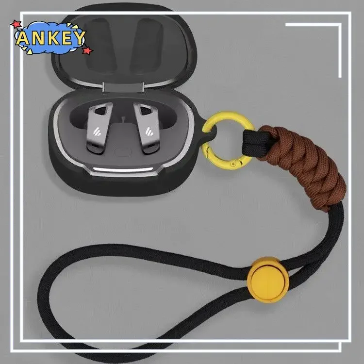 Funda protectora de silicona para Edifier NeoBuds Pro 2, cordón de nailon, carcasa portátil para auriculares Bluetooth - imagen 5