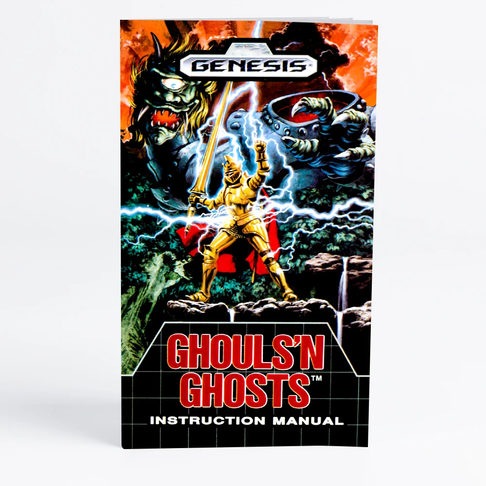 Cartucho de juego Retro Ghouls 'N Ghosts de 16 bits para consolas de videojuegos Sega Genesis Megadrive