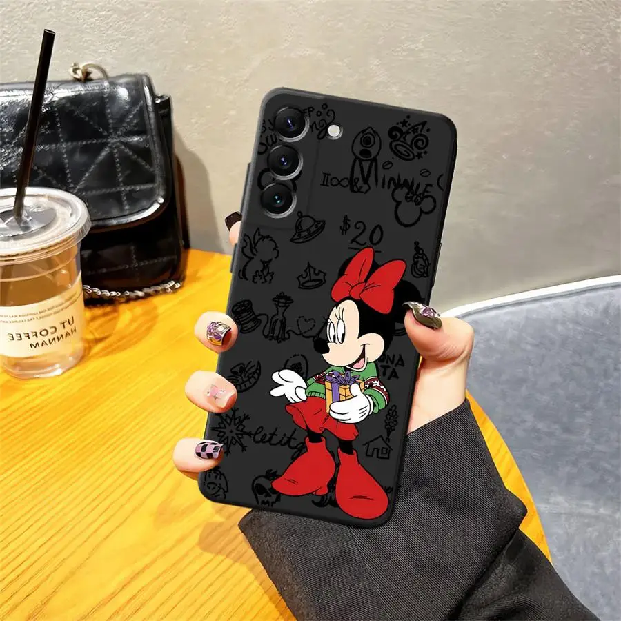 Funda para Honor Magic5Lite 70 8X X6 X8 90 X7 X5b X9a 200 400 Lite funda negra suave para teléfono Mickey Minnie Navidad - imagen 4