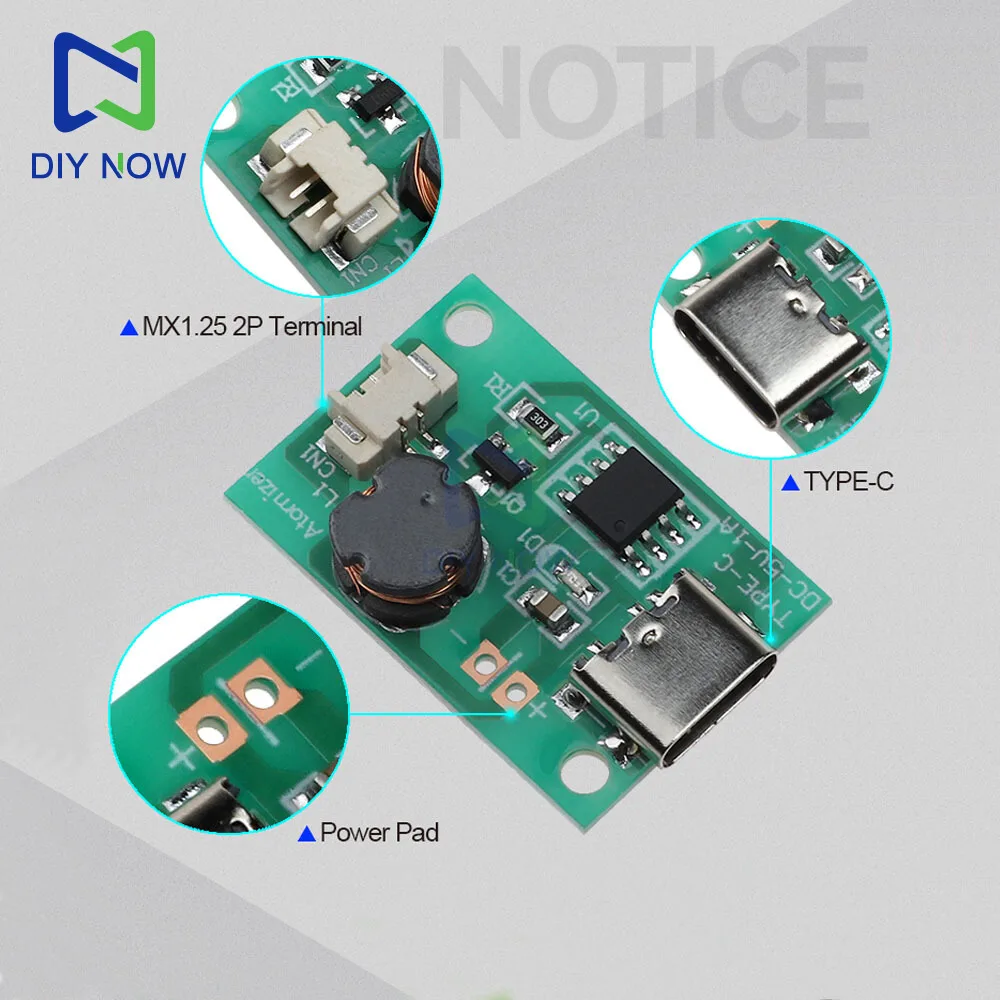 Módulo de atomización humidificador de un solo pulverización DC 5V 1,5-2W, humidificador de planta de aire en aerosol alimentado, placa controladora de atomización tipo C - imagen 4