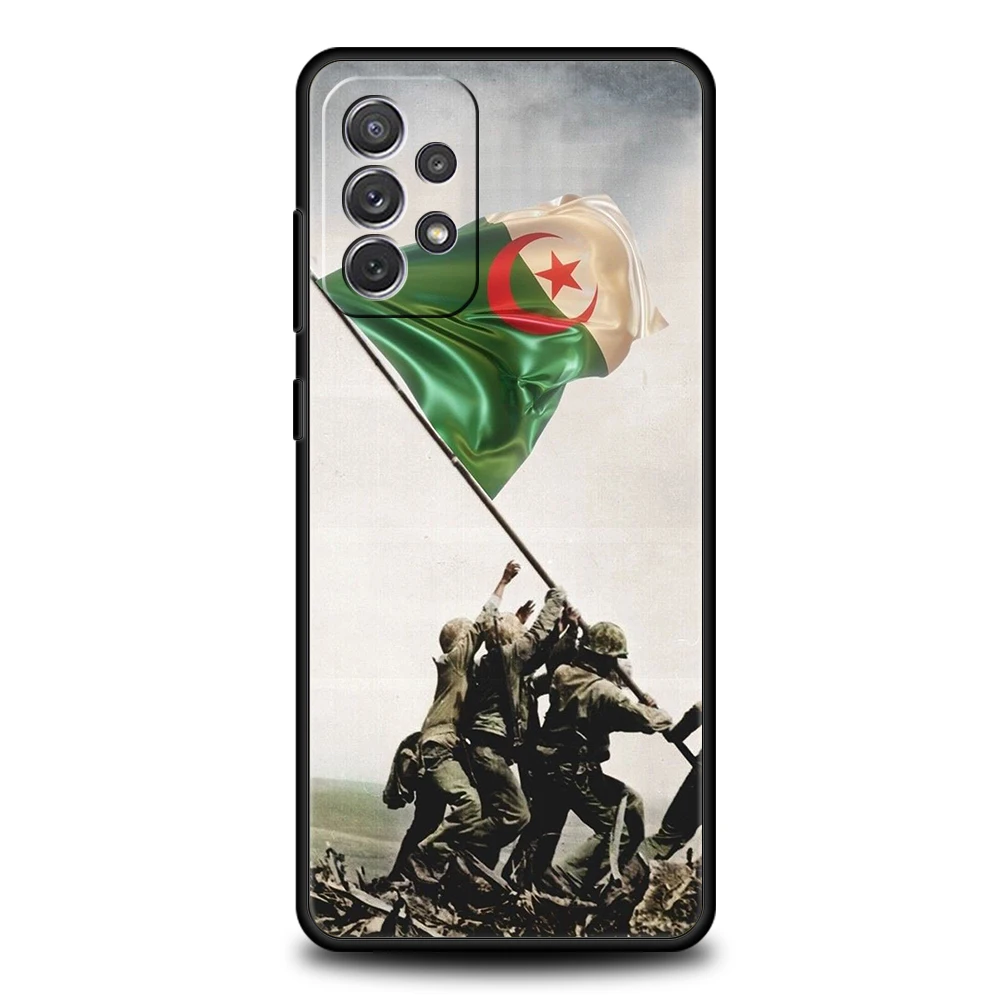 Funda de teléfono para Samsung Galaxy A15 A13 A35 A55 A51 A71 A41 A31 A21S A03S A05 A17 A23 A25 A33 A53 A73 5G A07 4G funda bandera de Argelia - imagen 3