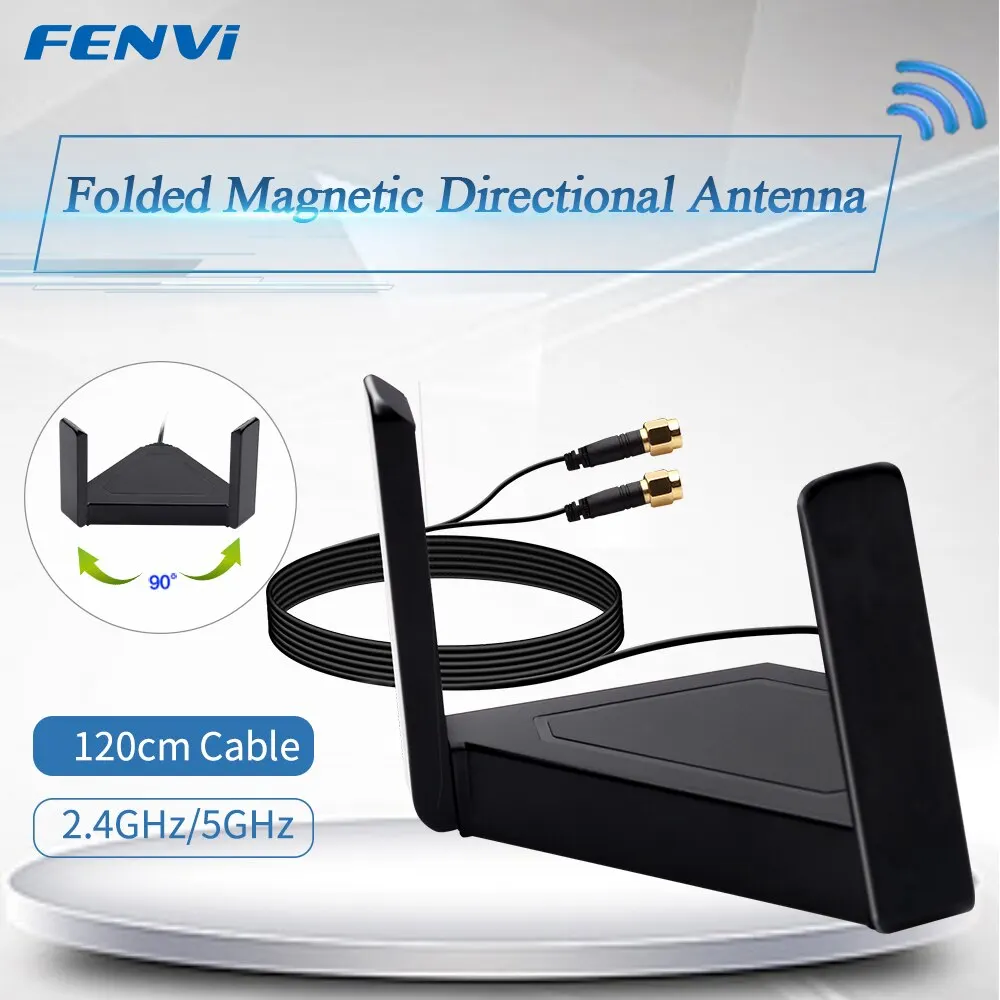 Fvi-Cable de antena de doble banda para enrutador AX210, adaptador WiFi de escritorio, RP SMA, 2,4G/5GHz