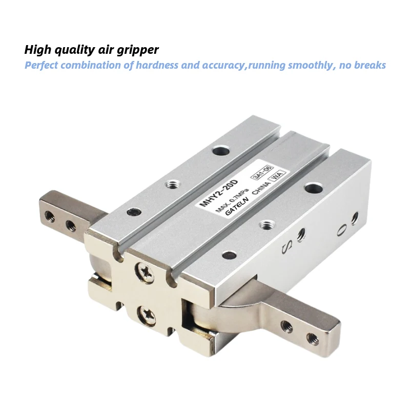 Abrazadera de aluminio Angular tipo SMC de 180 grados, cilindro MHY2, 10D, 16D, 20D, 25D, pinza neumática de doble acción, diámetro de 10-25mm - imagen 3