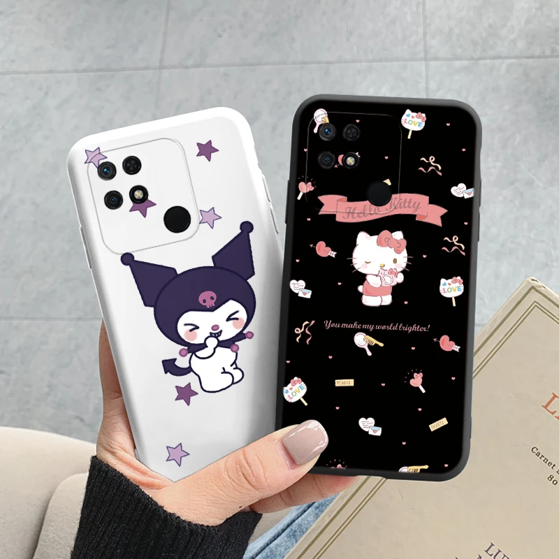 For Redmi 10C Phone Case Kuromi Melody Back Cover Soft Silicone Coque Cartoon Sanrio Funda For Redmi 10 C Redmi10C Cinnamonroll - imagen 3