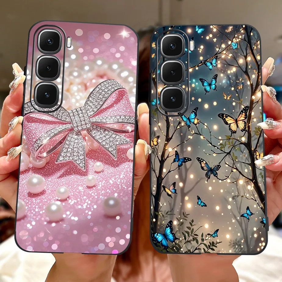 Para Infinix Hot 60 Pro Plus funda X6886 lindo amor corazón pintado cubierta suave TPU funda de teléfono para Infinix Hot 60 60i Hot60 Pro Fundas - imagen 4