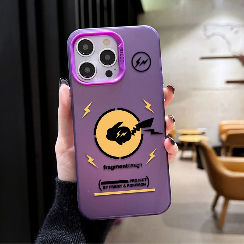 Funda chapada de lujo P-Pokemon para Xiaomi 11 Lite 5G NE 14T POCO X6 M5S 14 13 13T 12T Pro X7 X5 X3 NFC F4 GT F5 F6 M6 Pro 4G Etui - imagen 4