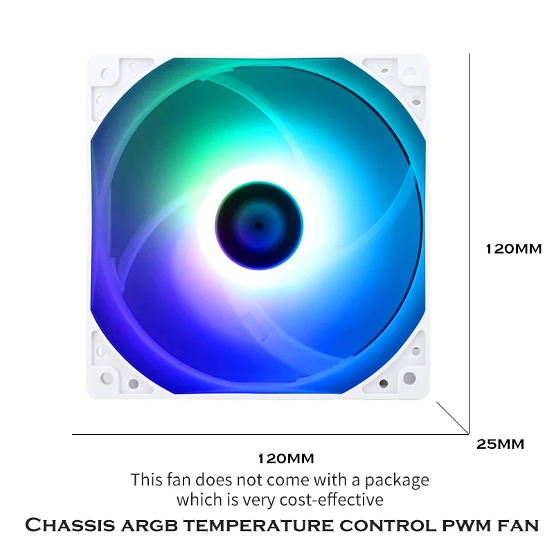 Ventilador con cubierta de PC Thermalright Argb120, ventilador de refrigeración PWM con Control de temperatura 12 cm TL-C12C C12C-S C12CW-S - imagen 2