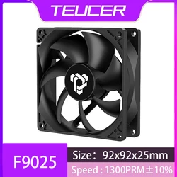 Teucer F9025 – Ventilador PC 90 mm de 3 Pines Silencioso