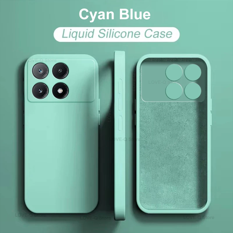 Funda Original de silicona líquida para teléfono, Protector suave carcasa para Xiaomi Poco X6, Pocox6 Pro - imagen 5