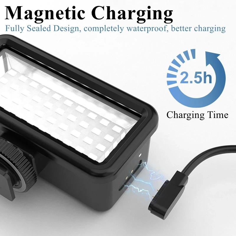 Luz LED Subacuática de Relleno GoPro Hero 9-12 / DJI Action 3 - imagen 5