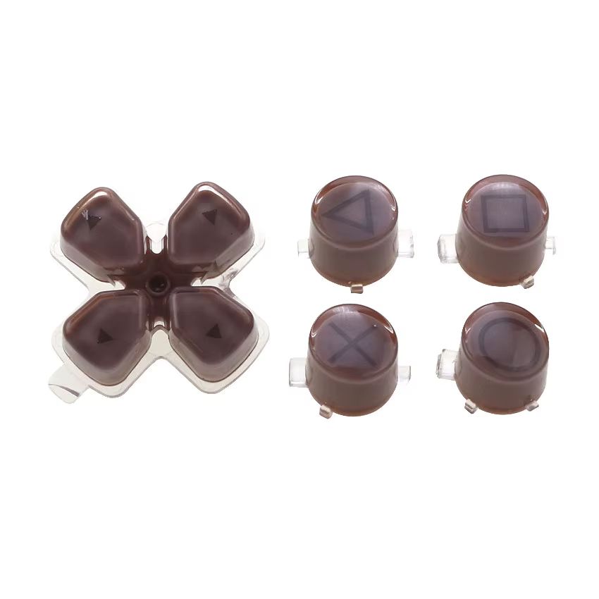 YuXi para PS5 botones de tecla de función de dirección para PS 5 botón de controlador ABXY Cross d-pad reemplazo de botón de gelatina - imagen 3