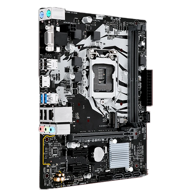 Placa base H110M-D3H/M.2 mATX Intel H110 LGA1151 DDR4 SATA3 HDMI VGA para procesadores Intel Core i7/i5/i3/Pentium/Celeron - imagen 3