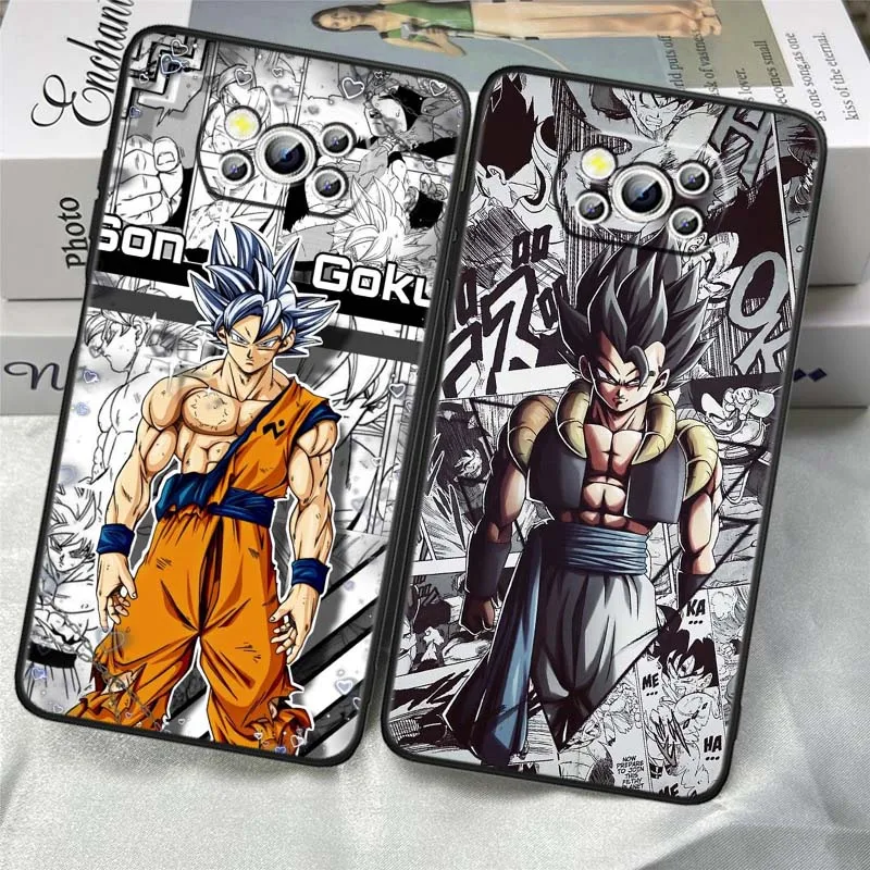 Tendencia d-dragón b-ball cómic para Xiaomi Mi Poco F3 F4 F5 F6 X3 X4 X5 X6 X7 M3 M4 M5s M5 M6 GT Pro 5G funda negra para teléfono - imagen 5