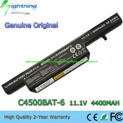 Batería genuina para portátil C4500BAT-6 11,1 V 4400mAh para Clevo C4500 C4500Q C4501 C5100Q C5105 B5130M W150 W170