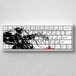 AKKO Teclas PBT Cherry Ichigo Kurosaki para teclado mecánico