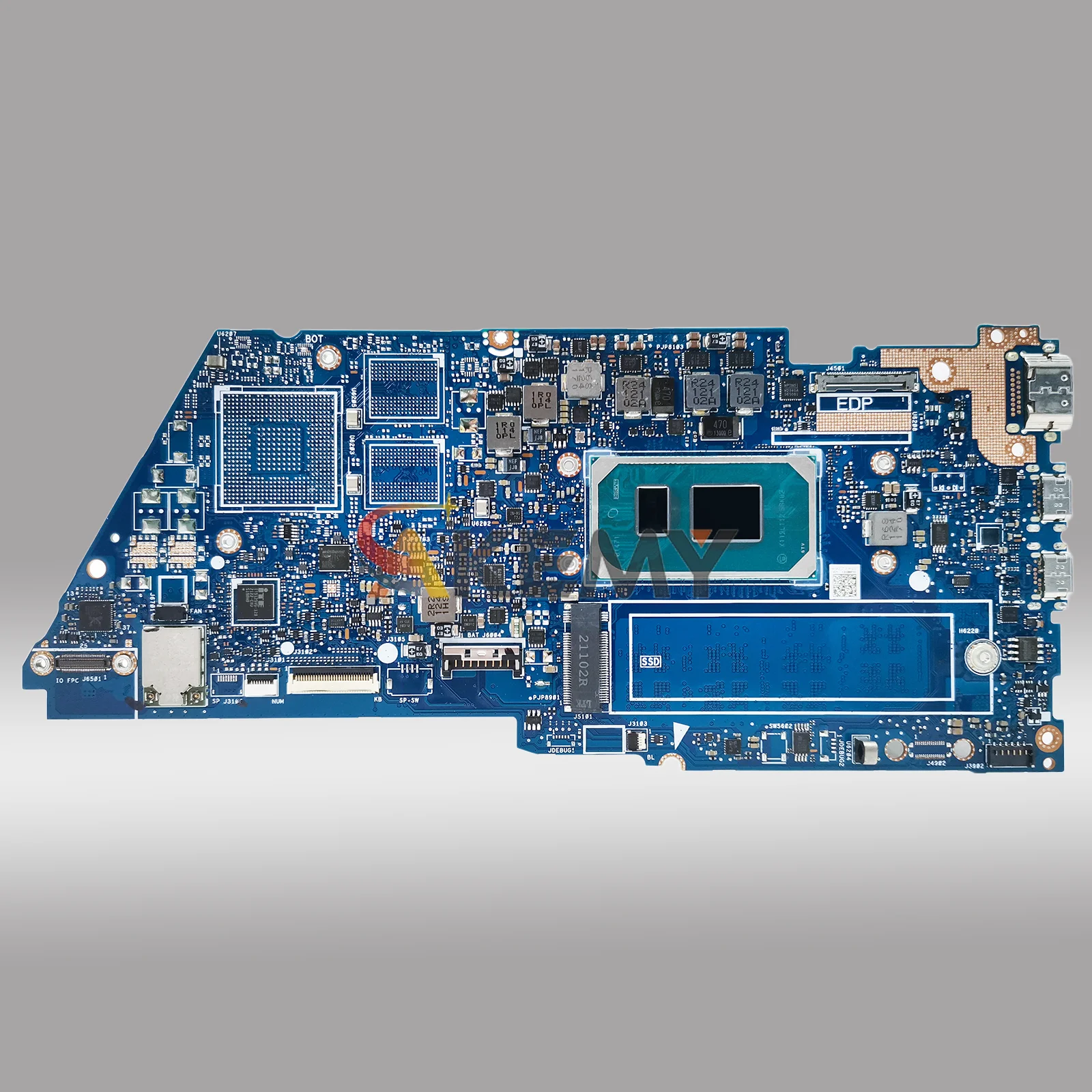 Placa base para ordenador portátil UX435EA para ASUS ZenBook UX435E U4800EGL BX435E RX435E UX435EA UX435EG con 11th Gen I3 i5 i7 stk - imagen 3