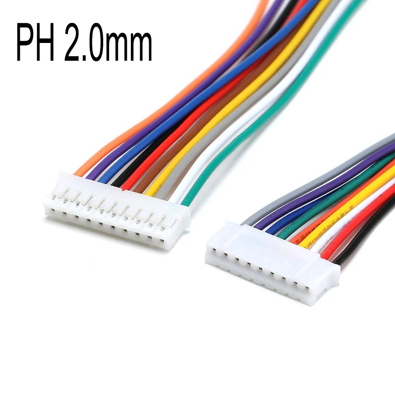 10 Uds 2,0 2,54 JST/PH/XH JST PH2.0 XH2.54 2,0 MM 2,54 MM conector macho hembra con Cable 2/3/4/5/6/7/8/P Pin Terminal de Cable - imagen 5