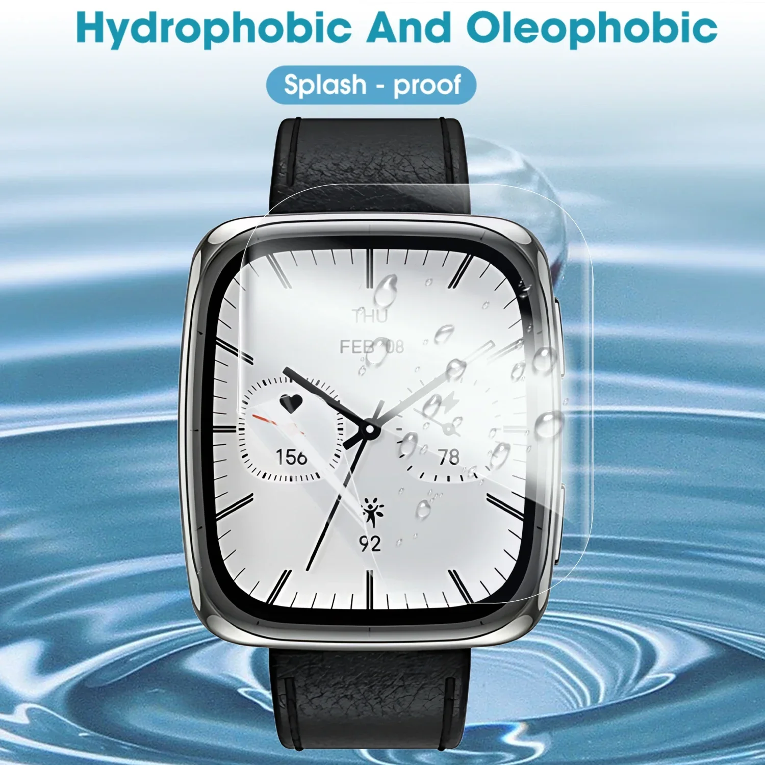 Protector de pantalla de TPU suave para reloj inteligente Amazfit Active 2, películas de hidrogel antiarañazos para Amazfit Active 2 Square, 1-5 uds. - imagen 5