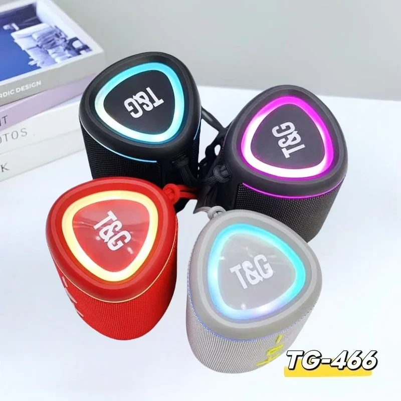 TG466 10W Altavoces Bluetooth inalámbricos Mini sistema de sonido de música de Audio profesional Altavoz portátil con iluminación LED RGB - imagen 2