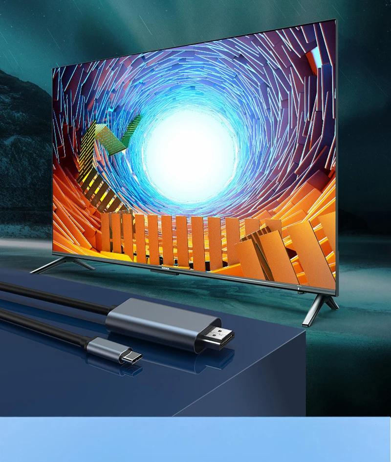 Cable USB TYPE-C a HDMI, Compatible con HDMI 2,0, 4K, 60Hz/30Hz, teléfono, tableta, PC, portátil a HDTV, MONITOR, proyector, teléfono Huawei, 2M - imagen 5