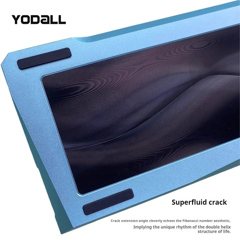 Carcasa de teclado YODALL, funda de teclado mecánico de aleación de aluminio personalizada para accesorios de teclado de oficina para juegos GH60/GT60 Pro - imagen 3