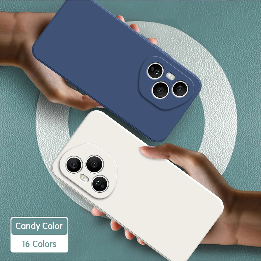 Funda de teléfono suave Original para Honor 400 Pro Lite 400Pro 400Lite 5G China Global Funda Candy Funda trasera de silicona líquida de doble capa - imagen 2
