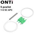 5pcs 1X2 SC APC