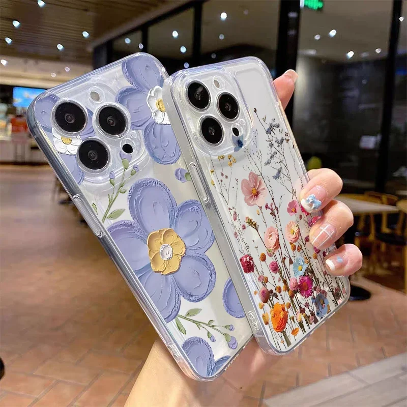 Funda de flor violeta para Samsung Galaxy A16 A15 A25 A33 A34 A14 A23 A24 A53 A54 A73 A35 A55 A56 A36 A26 4G 5G - imagen 5