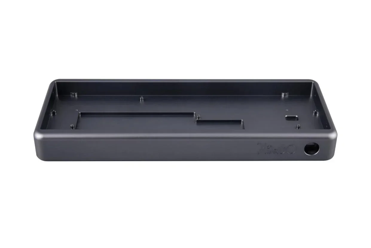 Caja inferior de teclado mecánico personalizado XR60, carcasa de Metal CNC, carcasa de aleación de aluminio GH60, Compatible con teclado wooding60he - imagen 5
