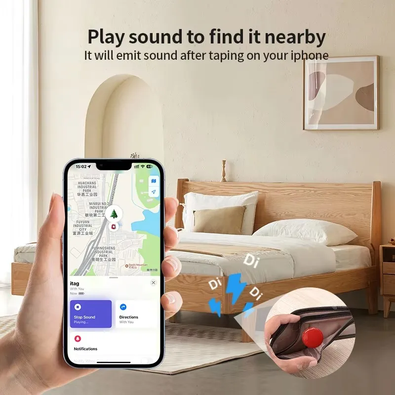 Kits de bricolaje de etiquetas GPS Bluetooth para dispositivos Iphones IOS, rastreador de etiquetas de aire para mascotas, buscador de llaves, auricular, equipaje, paraguas, localizador de animales - imagen 3