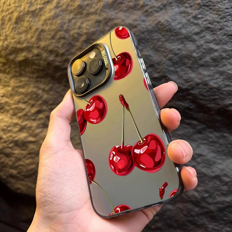 Para Xiaomi Poco X7 X6 X5 X3 M6 Pro Funda diseño cereza roja minimalista a prueba de golpes Funda de teléfono para Poco X7 F7 F6 F5 5G Funda - imagen 3
