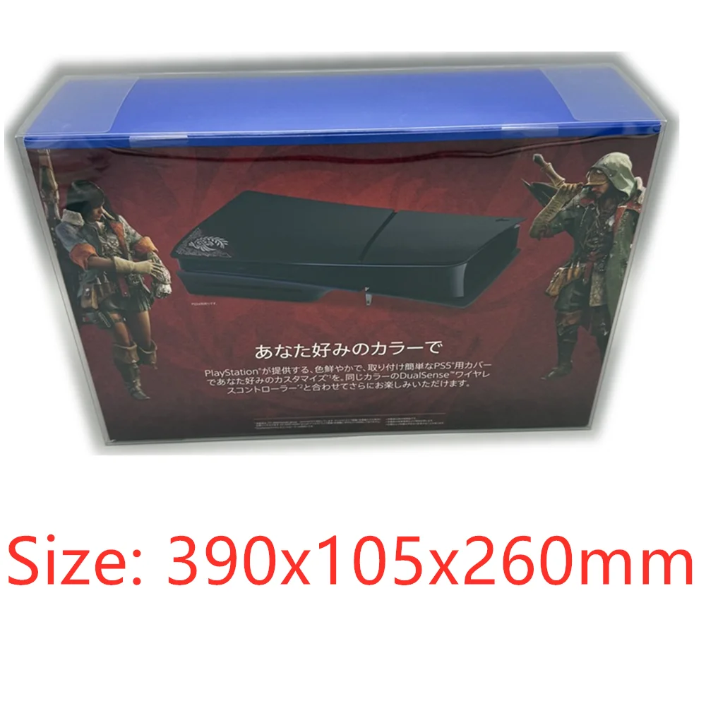 Protector de caja transparente para PS5 Slim/Sony PlayStation 5, cajas de recolección, carcasa de juego de almacenamiento TEP, estuche de exposición transparente