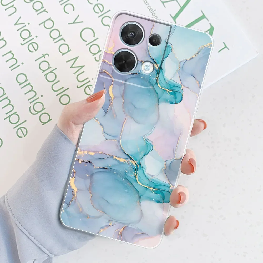 Para OPPO Reno 8 Pro 5G funda 8 Pro + funda transparente de Color degradado para OPPO Reno 8 Pro + Plus Reno8 funda trasera de silicona - imagen 4