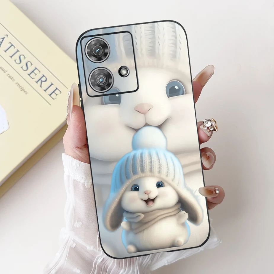 Para Motorola Edge 40 funda bonita de dibujos animados de lujo funda de teléfono suave de TPU para Motorola Edge 40 Neo Edge40 XT2303-2 bolsas de cubierta trasera - imagen 3