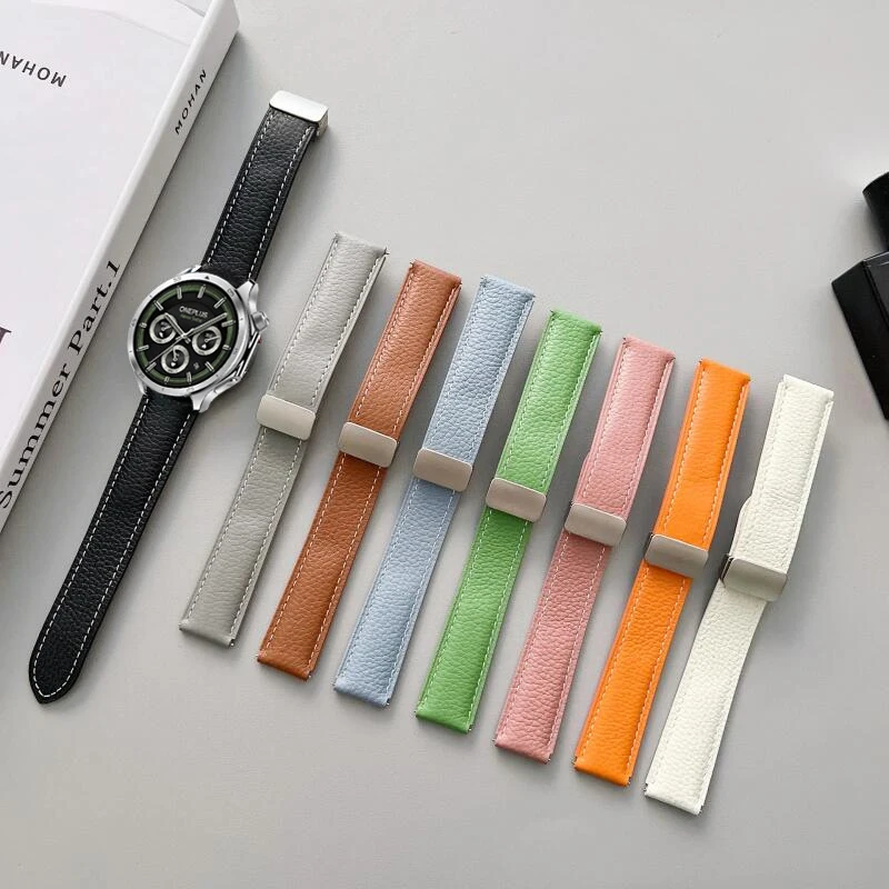 Correa de cuero de 22mm para CMF By Nothing Watch Pro 2, Correa con hebilla magnética, Correa para reloj CMF Pro - imagen 3