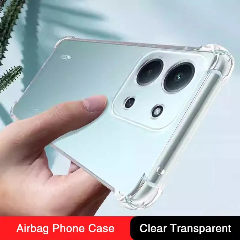 Funda de teléfono Original de silicona Airbag a prueba de golpes para Redmi 15c 4G 5G, funda protectora trasera suave de alta calidad, accesorios de TPU - imagen 2
