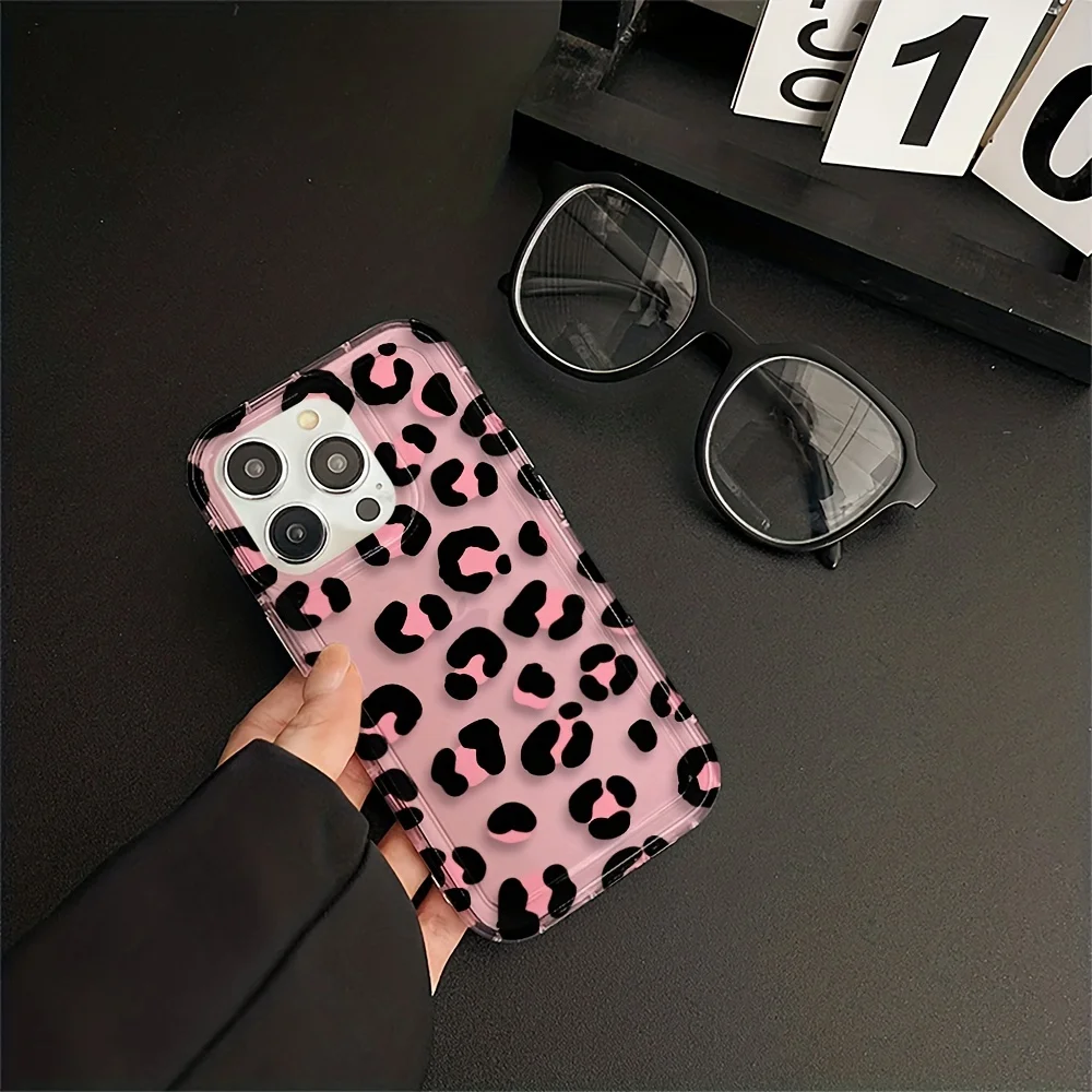 Funda protectora de Airbag de leopardo con diseño de moda para iPhone 16, funda para iPhone 11 13 14 15 Pro 12 Pro XS Max XR X XS 8 7 Plus SE2 - imagen 5