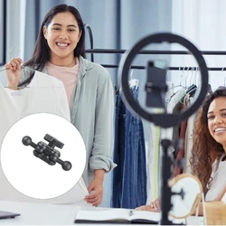 Brazo extensión cabeza esférica doble modificable 17mm para dispositivos montaje teléfono coche K1KF