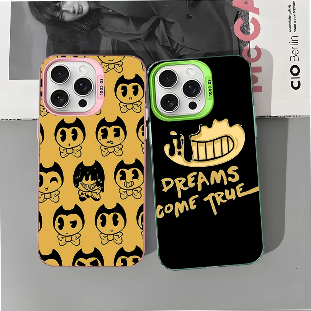 Juego clásico B-Bendy y la i-ink M-Machine funda de teléfono para IPhone 16 15 14 13 12 11 Pro Max X XR XSMAX 8 7 Plus - imagen 5