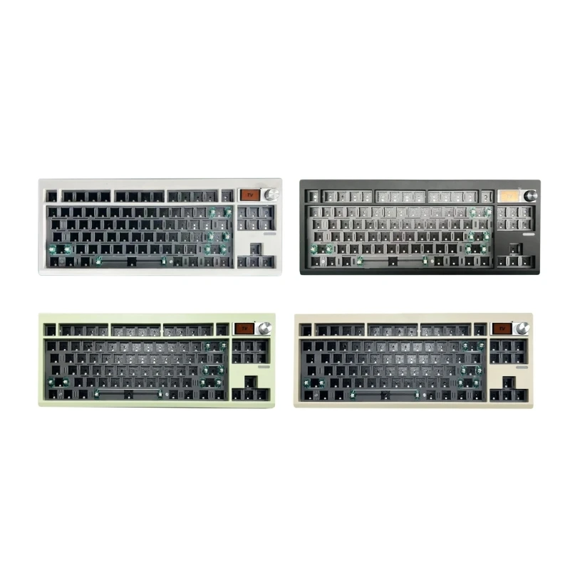 Kit de teclado personalizable GMK87, 87 teclas, BT5/2,4G/tipo C, mejora la productividad, intercambiable en caliente, fácil reemplazo de interruptores - imagen 2
