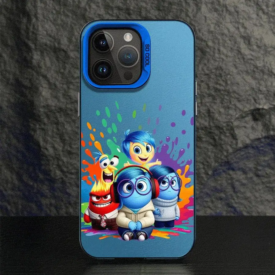 Funda de teléfono Disney Inside Out 2 para Apple iPhone 15 16 Pro Max 13 14 Plus 12 11 Pro plus mate a prueba de golpes - imagen 2