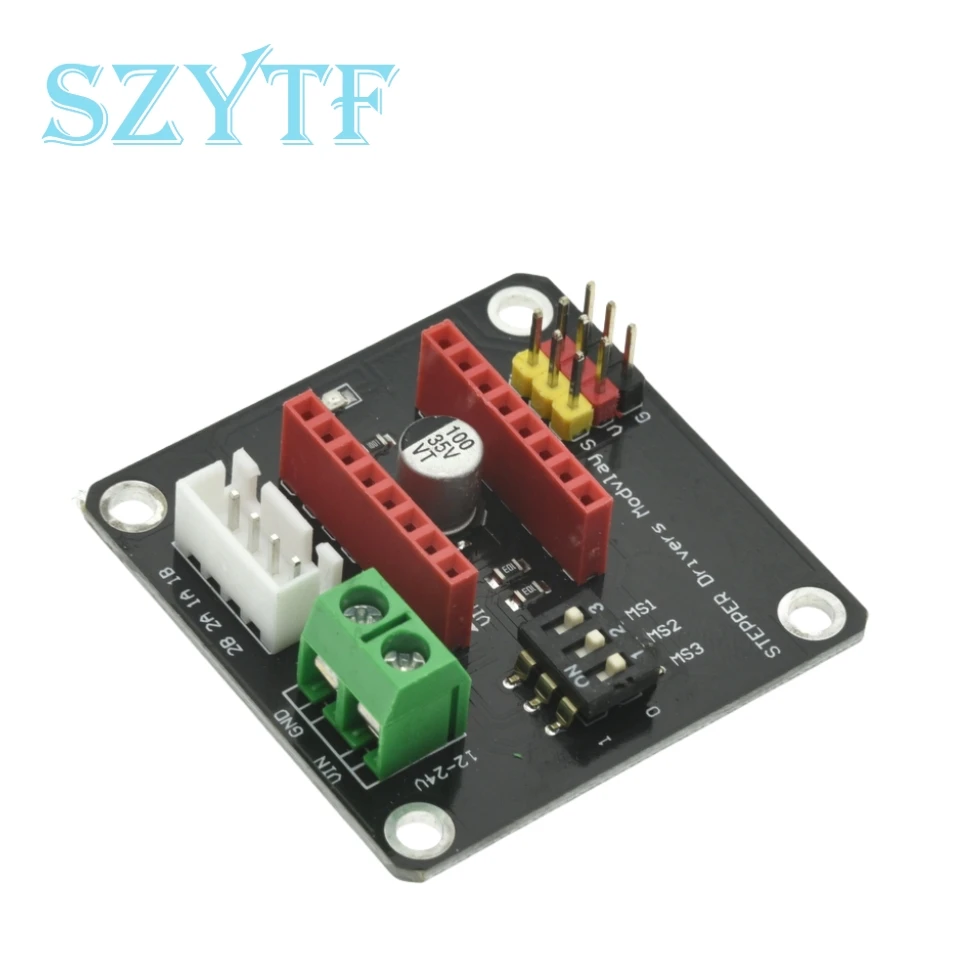 DRV8825 A4988 impresora 3D, controlador de Motor 42 paso a paso, módulo de protección de expansión para controladores de Motor de CC Arduin R3 Ramps1.4 - imagen 2