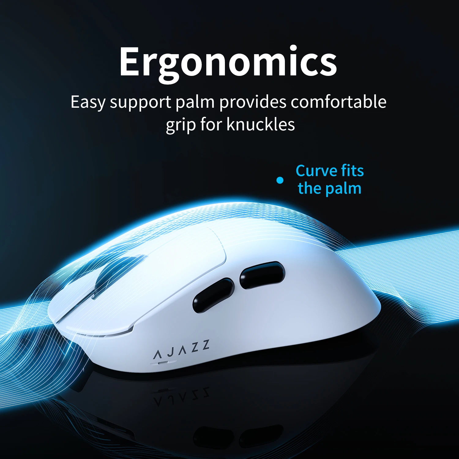 AJAZZ AJ179 V2 179MAX 1000HZ Ratón inalámbrico de modo dual para mano derecha con sensor PAW3311 y ratón para juegos personalizable de 12000 DPI - imagen 3