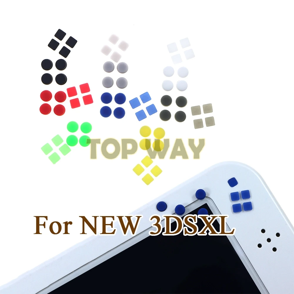 Cubierta de pies de tornillo de carcasa delantera y trasera, almohadillas de goma de tornillo para nuevo 3DS XL 3DS LL, 3dsxl 3dsll, 1 Juego