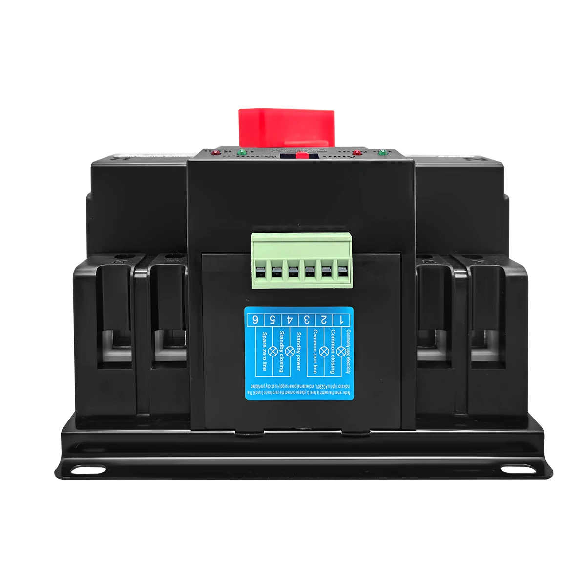 TOMZN serie de luz nocturna 2P 63A 125A 220V 230V 50/60Hz tipo MCB interruptor de transferencia automática de doble potencia ATS 2 entradas 2 salidas - imagen 4