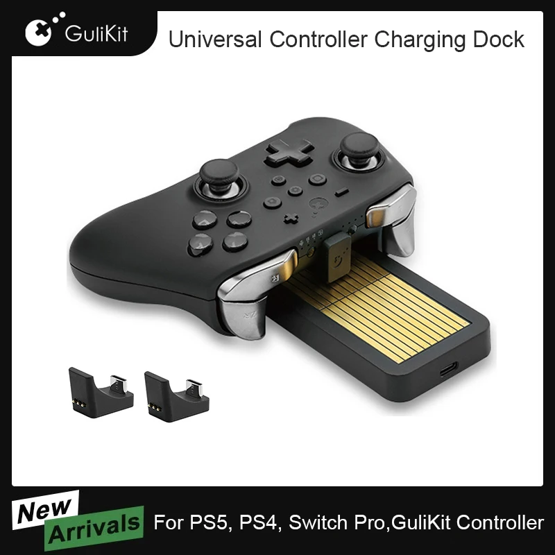 Base de carga Universal para mando de PS5, soporte de cargador Dual para GuliKit KK3, PS4, Xbox One, Switch Pro