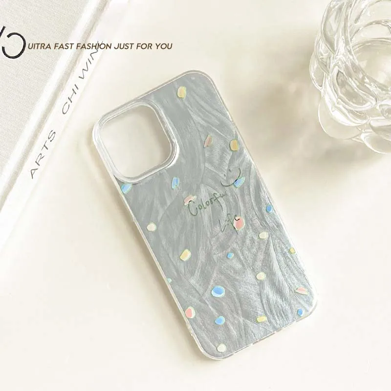 Para Xiaomi Mi 11 Lite 5G Funda onda punto colorido vida a prueba de golpes láser silicona parachoques cubierta de teléfono para Xiaomi 14T 13T Pro Funda - imagen 4