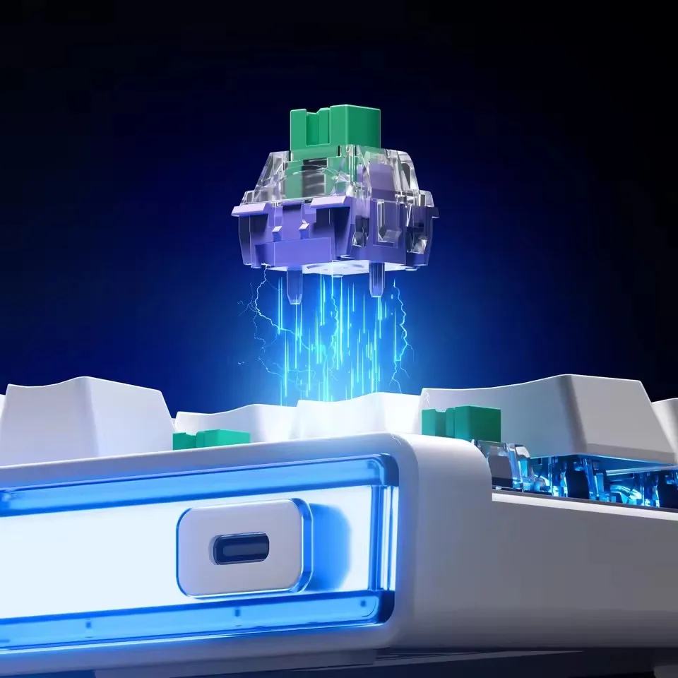 MCHOSE Ace68 Teclado mecánico de eje magnético de aire con cable de baja latencia junta de intercambio en caliente personalizada RGB 0.001mmRT teclado e-sport - imagen 3